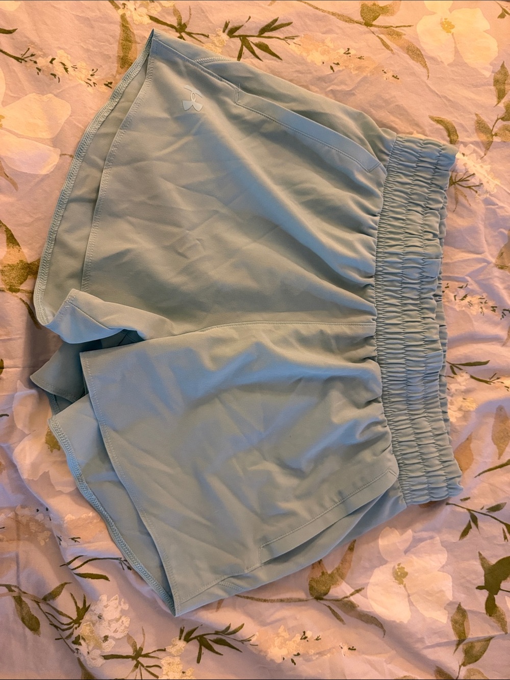 Under Armour Pastel Blue Women's Athletic Running Shorts